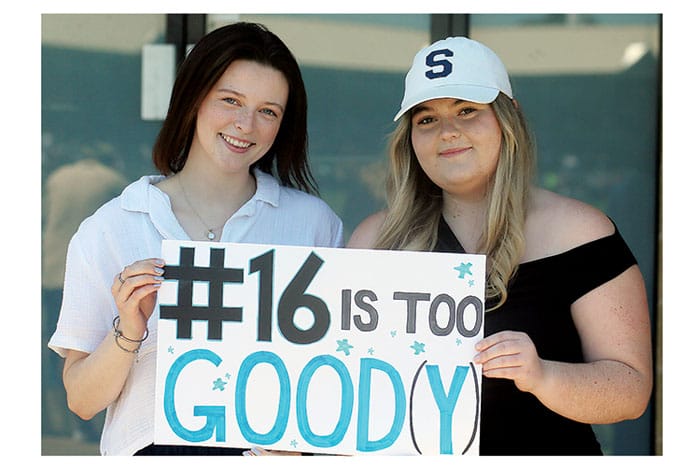 On an elevated stage post image