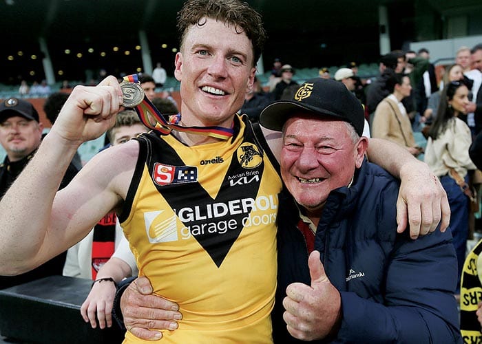 On an elevated stage post image