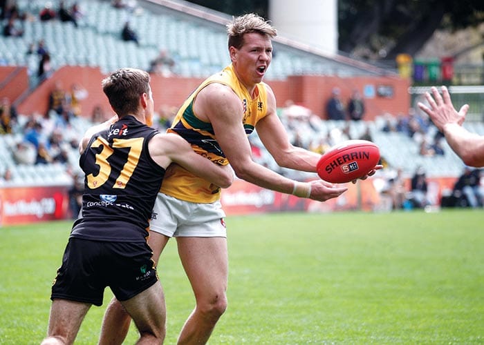 On an elevated stage post image