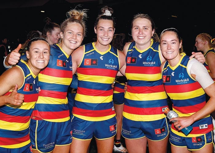 On an elevated stage post image