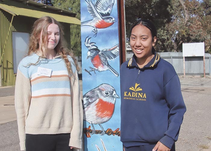 KMS students paint Alford post image