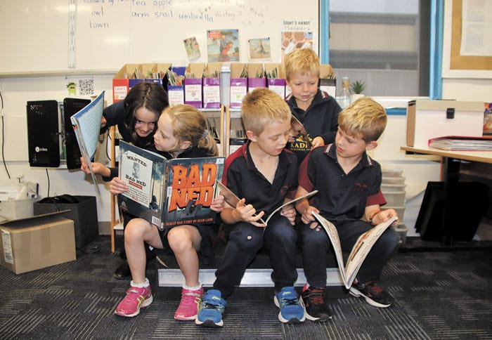 Young ones’reading through the roof post image