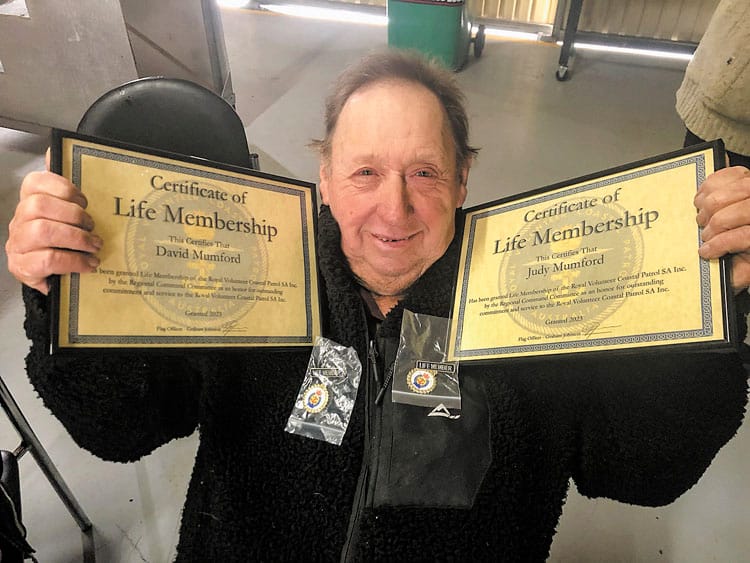 Volunteers recognised with life membership post image