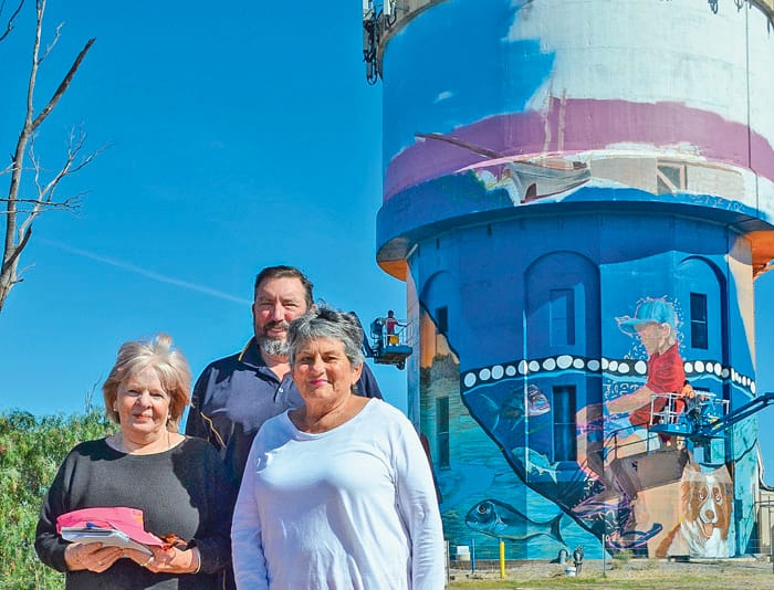 Port Vincent’s tower mural coming to life post image