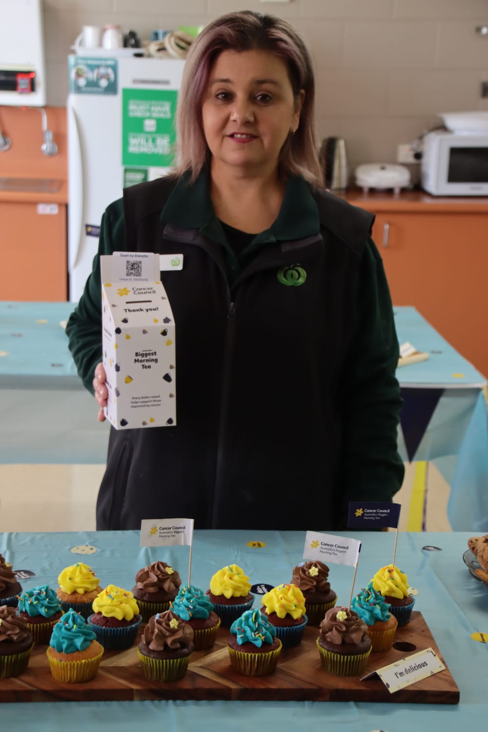 Woolies Kadina staff show support for Cancer Council post image