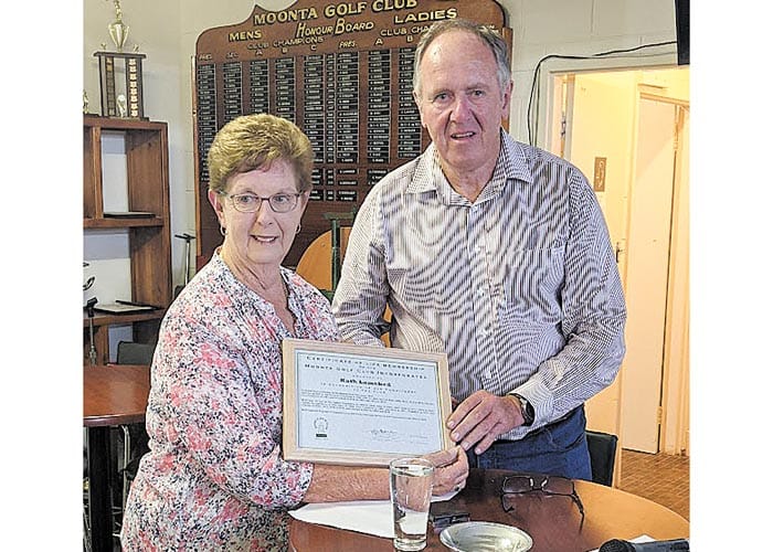 Kath announced as Moonta life member post image