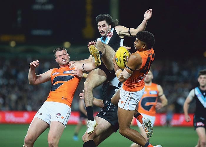 On an elevated stage post image