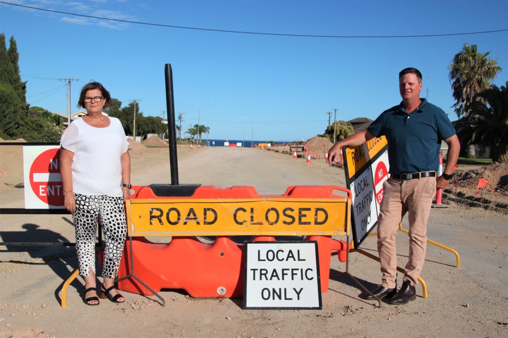 Bay Road still a construction site post image