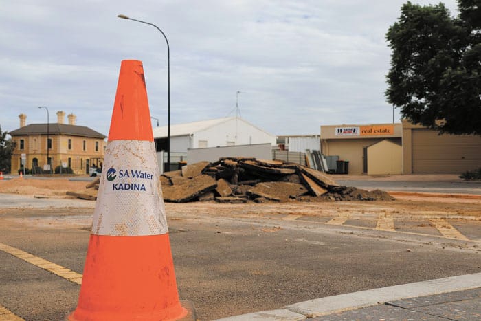 Burst water main causes closure to portion of Frances Terrace post image
