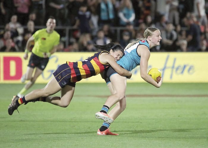 On an elevated stage post image