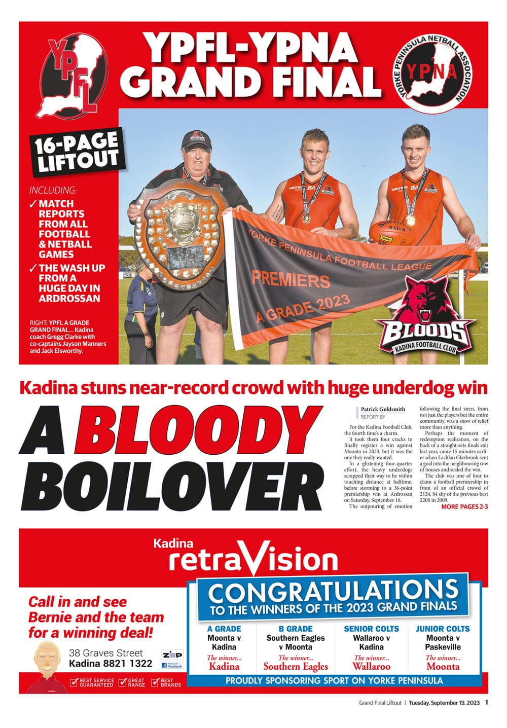 YPFL & YPNA Grand Final Liftout post image