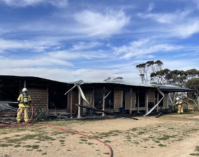 Police News... Fire destroys home and shed at Clinton post image