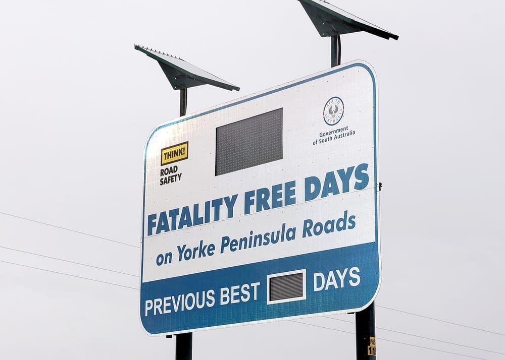 Fatality-free days on YP  road sign has been fixed post image