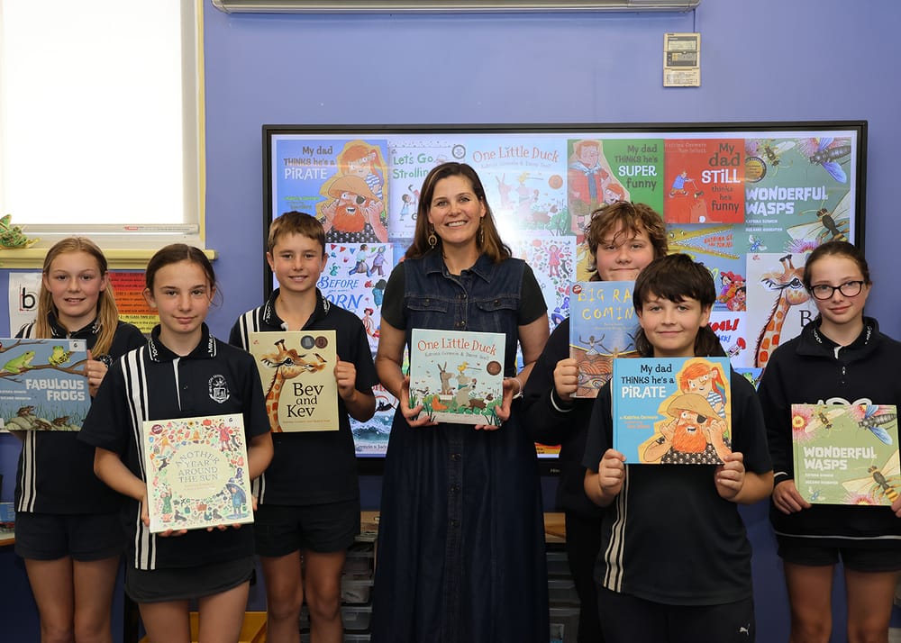 Author inspires young minds at MDS post image