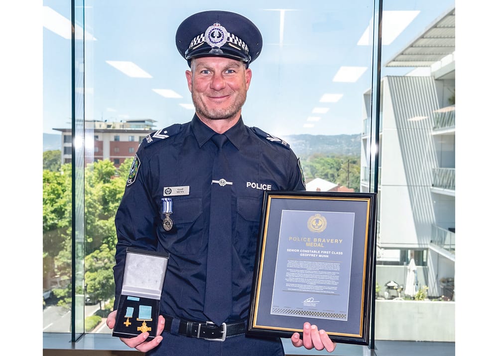 Kadina officer honoured for bravery post image