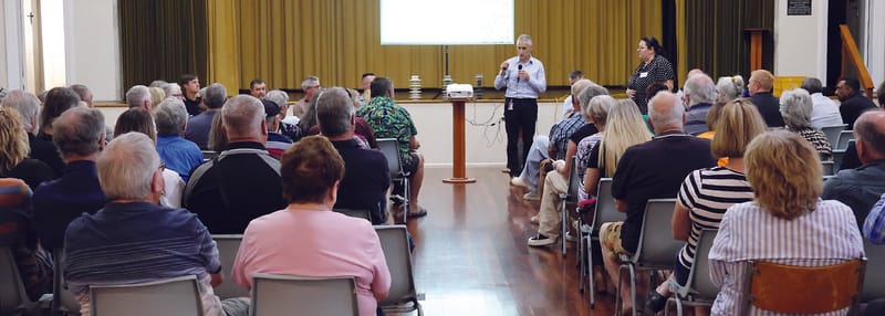 POWER PRESSURE: Community confronts providers post image