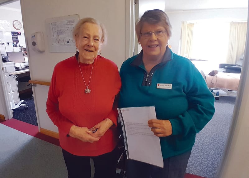 Long service recognised at Agery Red Cross post image